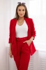 Elegant set of jackets and trousers red