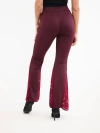 Damenhose Butter mit weit ausgestelltem Bein grau