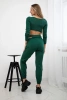 Set with a top blouse green
