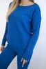 Sweater set sweatshirt + pants cornflower blue