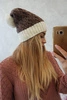 Cap with fleece Bibiana K264 ecru + mocca