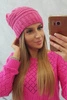 Elora moteriška kepurė K336 tamsiai rožinė