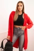 Cape with a hood oversize red