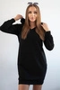 Hooded dress black