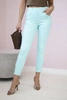 Colorful jeans with bow mint