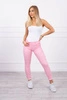 Colorful jeans light pink