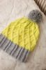 Cap with fleece Milano K203 yellow+gray