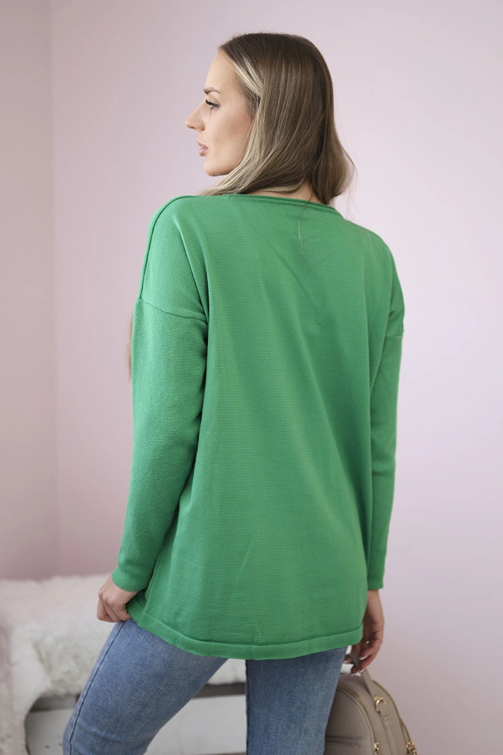 Pullover mit Vordertaschen hellgrün