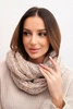 Women's thick melange wool winter wrap KN24 beige