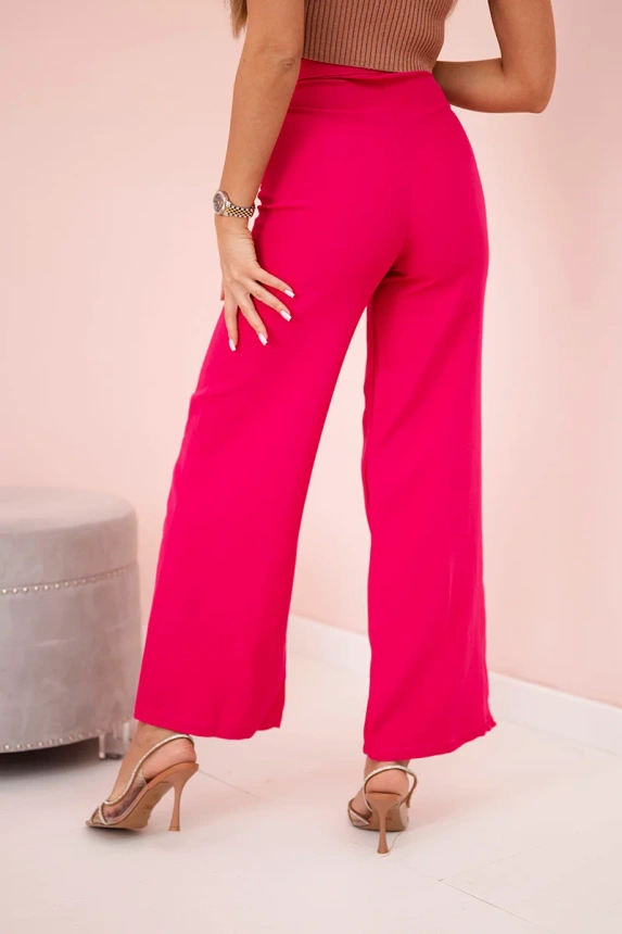 Weit geschnittene Hose fuchsia