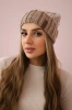 Čapica с флисом Milano K203 ecru melange+tmavo béžová