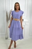 Dress with frills light pink