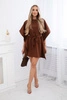 Dress batwings Oversize brown