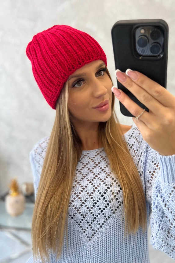Dámská čepice Rebecca K345 červená