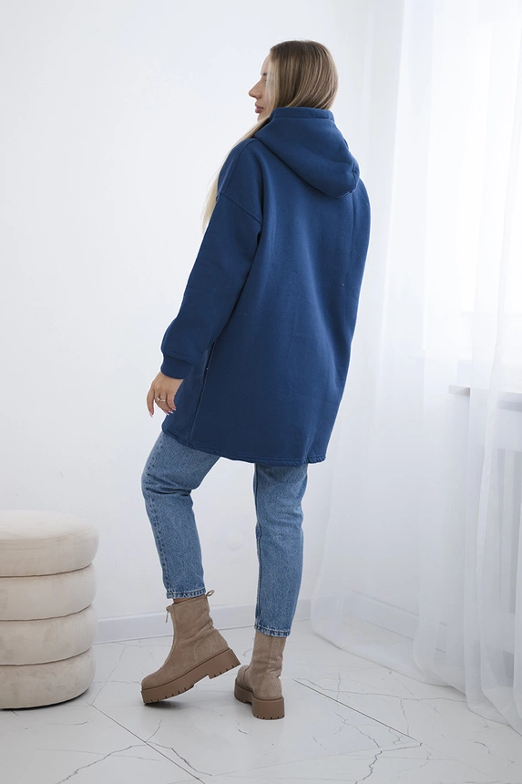 Isoliertes Kapuzensweatshirt Denim