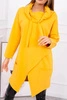 Tunic with envelope front Oversize mustard