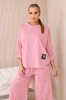 Set of new punto sweatshirt pants dark powder pink