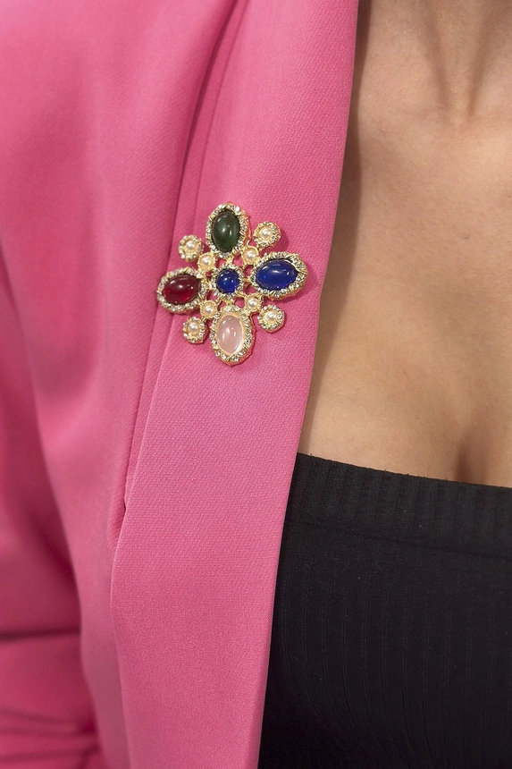Flower Brooch 2 multicolored