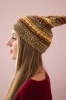 Cap with fleece Patrycja K254 mustard + brown