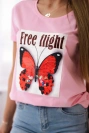 Free Flight Bluse puderrosa