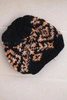 Women's wool winter hat with decorative crystals K399 black