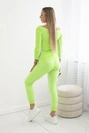 Set with a double stripe green neon
