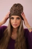 Čapica s fleece Teresa K285 mocca
