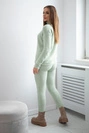Pullover-Set Alpaka zweiteilig dunkel mint