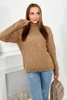 Sweater with decorative frill Camel