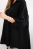 Cotton muslin shirt black