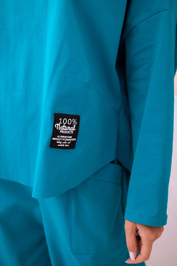 Komplet new punto bluza + spodnie morski