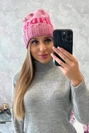 Londono moteriška kepurė K385 tamsiai rožinė