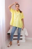Short-sleeved cotton shirt yellow