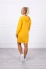Hooded dress mustard