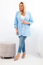 Elegante Damenjacke Plus Size blau