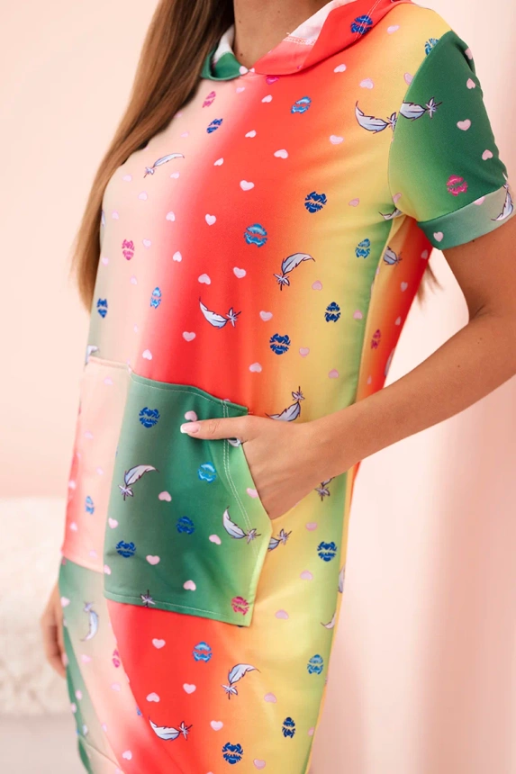 Dámské šaty na ramínkách s ozdobnými sponami béžová