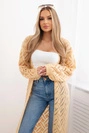 Sweater long cardigan Super KID Mohair peach
