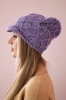 Cap with fleece Roma Bis K235 purple