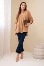 Shirt with a longer back camel
