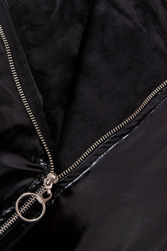 Double-layer skirt with express black