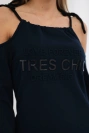 Dress Tres Chic navy blue