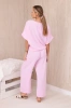 Set of blouses with pants light pink