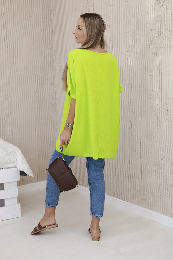 Oversized blúzka s príveskom kivi