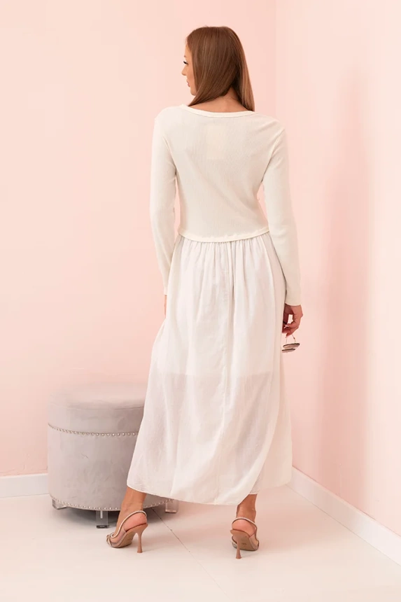 Long strap dress plum