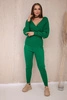 Sweater set two-piece green