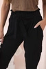 Cargohose mit hoher Taille für Damen schwarz