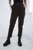 Punto trousers with belt brown