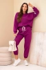 Set sweatshirt + pants butter dark purple