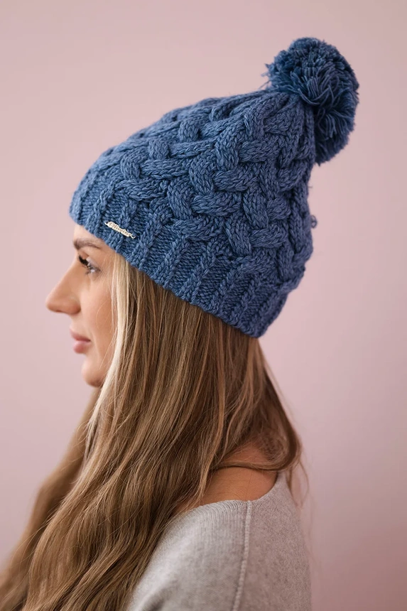 Cap with fleece Waleria K307 jeans