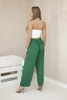 Wide-leg trousers dark green